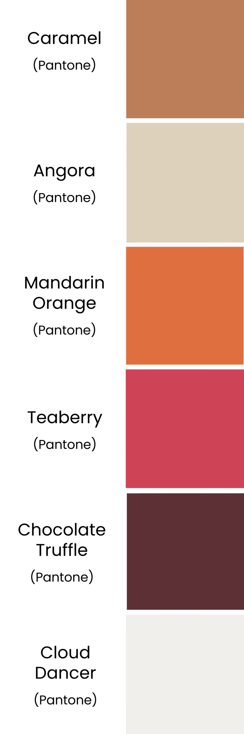 Fashion Colour Trends - AUTUMN Palette for Spring Summer 2026