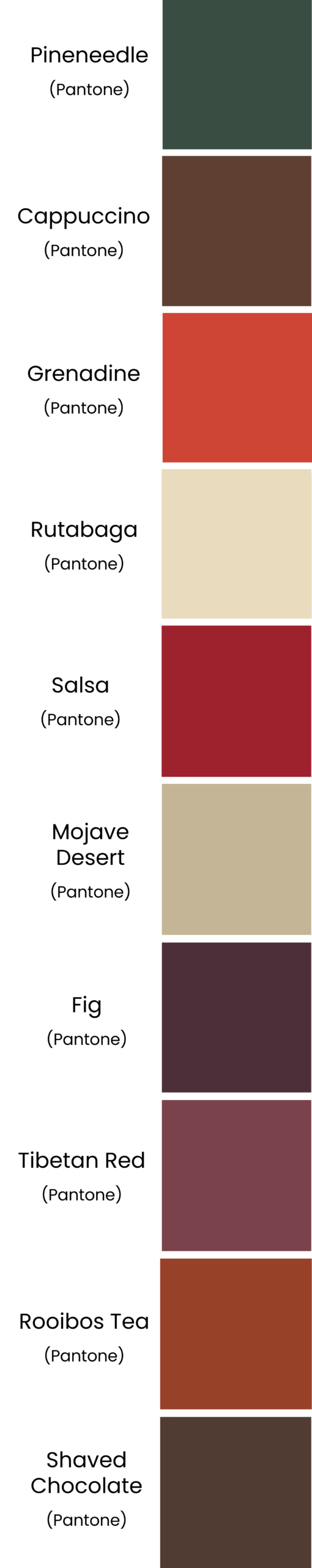 Fashion Colour Trends - AUTUMN Palette for Spring Summer 2026